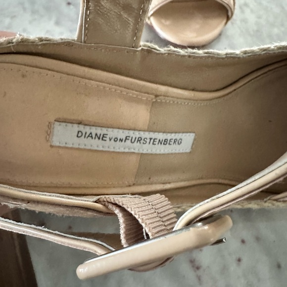Diane Von Furstenberg Sudan espadrille wedge sandals sz: 8 - Picture 7 of 10